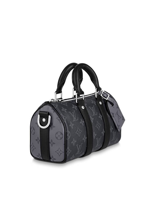 Keepall Bandouliere 25 Monogram Eclipse Cross Bag Black - LOUIS VUITTON - BALAAN 4