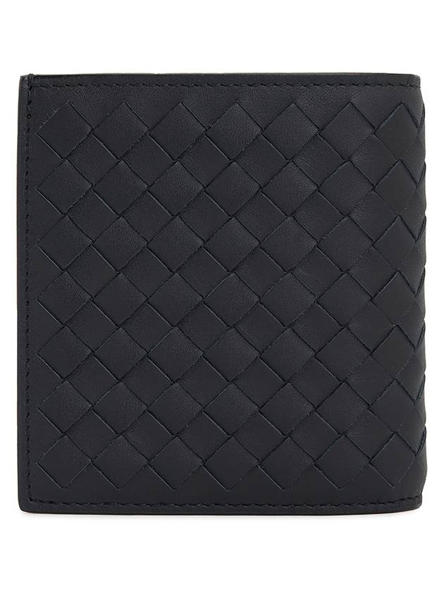 Intrecciato Small Folder Half Wallet Navy - BOTTEGA VENETA - BALAAN 3