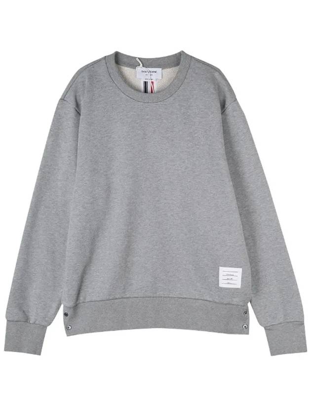 Center Back Stripe Crewneck Sweatshirt Light Grey - THOM BROWNE - BALAAN 2