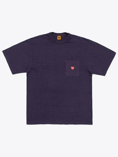 Pocket short sleeve t shirt navy HM28CS031 - HUMAN MADE - BALAAN 1