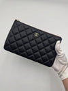 Classic small clutch caviar black gold AP4101 - CHANEL - BALAAN 8