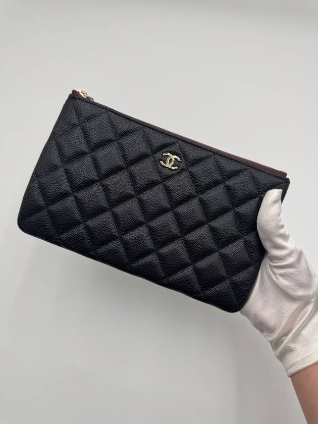 Classic small clutch caviar black gold AP4101 - CHANEL - BALAAN 8