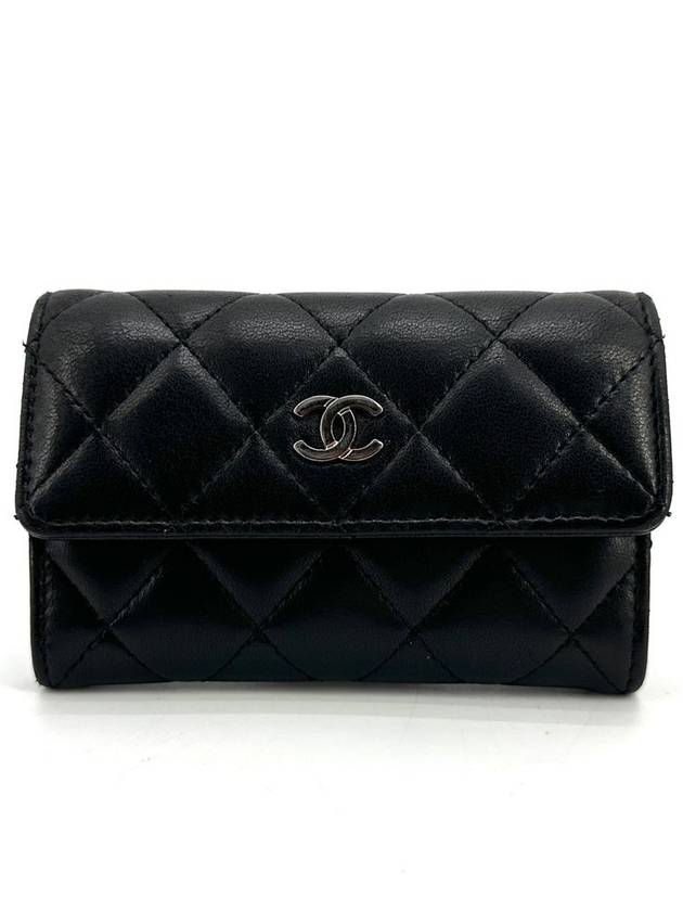 Lambskin silver flap card wallet - CHANEL - BALAAN 2