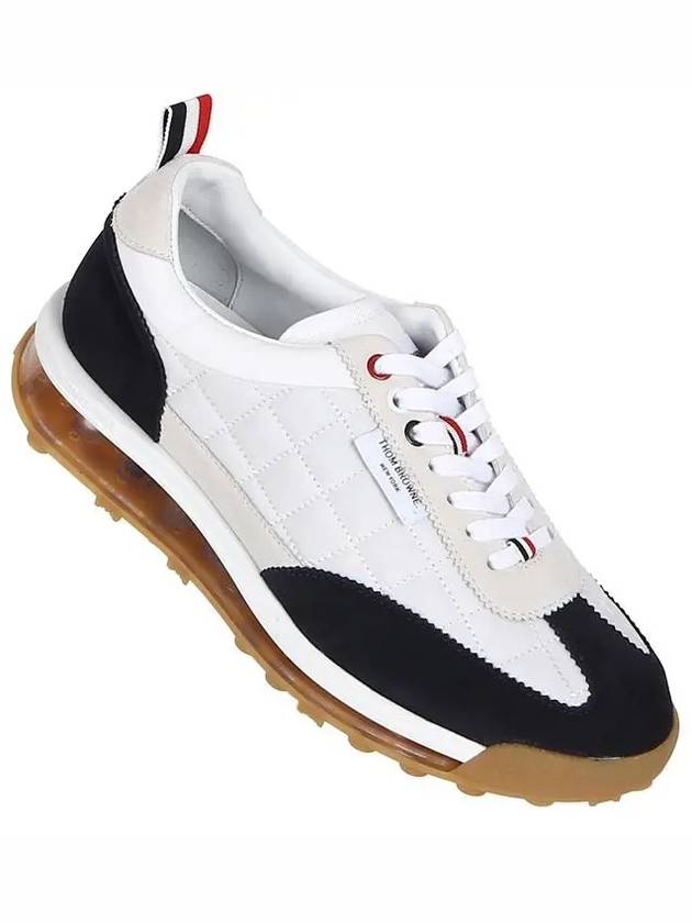 Nylon Tech Gabardine Clear Sole Tech Runner Sneakers White - THOM BROWNE - BALAAN 2