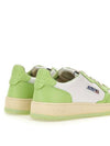 Men's Medalist Leather Low Top Sneakers Green - AUTRY - BALAAN 9