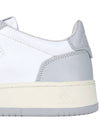 Men's Medalist Low Leather Sneakers Grey White - AUTRY - BALAAN 7