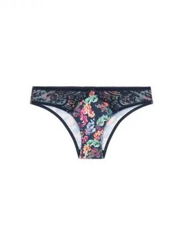 UNDERWEAR Women s Flower Print Nylon Briefs Marine 271190 - EMPORIO ARMANI - BALAAN 1