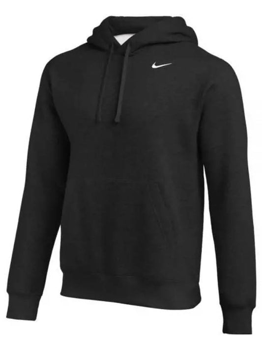 Swoosh Club Fleece Hoodie Black - NIKE - BALAAN 2