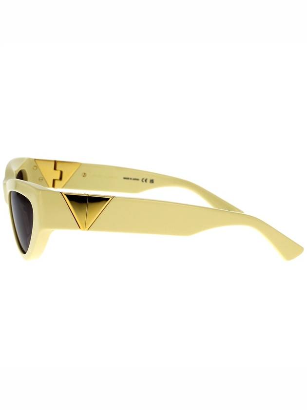 Eyewear Logo Temple Cat Eye Sunglasses Yellow - BOTTEGA VENETA - BALAAN 4