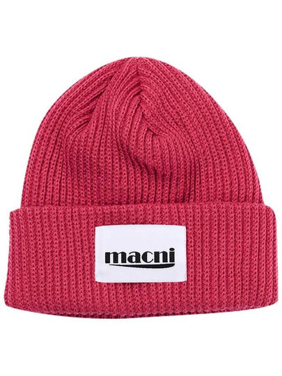 Heavy Knitwear Beanie Pink - MACNI - BALAAN 2