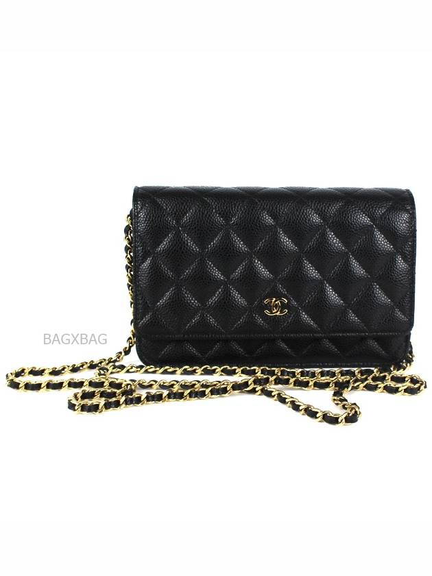 CH Classic Caviar WOC Black Gold Plated CH42BG082 - CHANEL - BALAAN 7