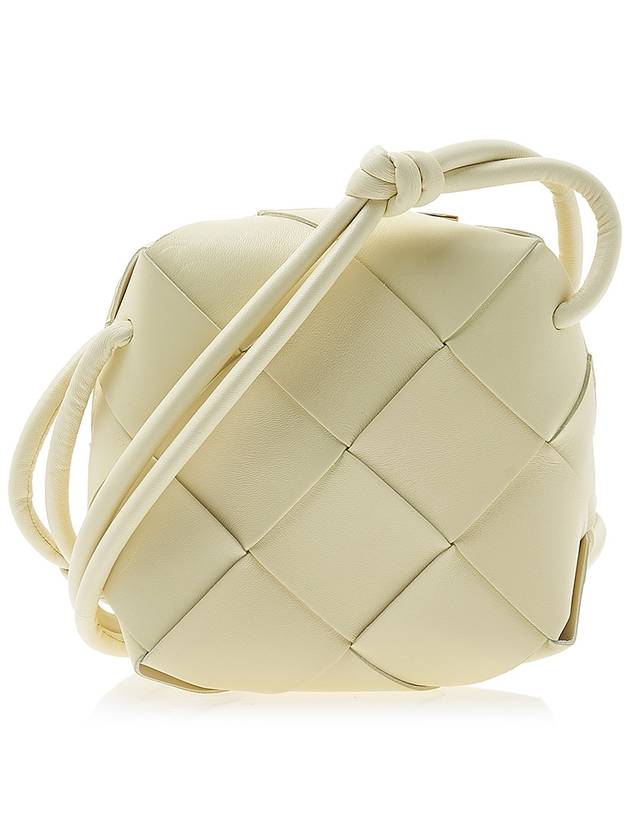 Cassette Intrecciato Mini Shoulder Bag Yellow - BOTTEGA VENETA - BALAAN 4