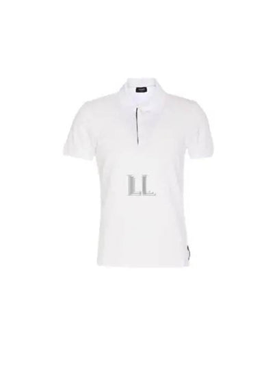 Piqué Polo Shirt White - FENDI - BALAAN 2