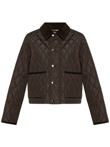 Burberry Quilted Jacket, Women's, Brown - BURBERRY - BALAAN 1