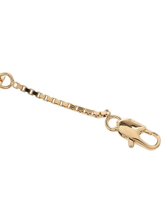 V logo signature metal bracelet gold - VALENTINO - BALAAN 8