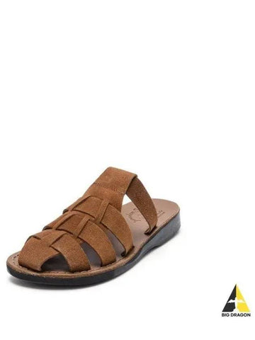 SANDALS NO 1063 MICHAEL SLIDE HONEY SUEDE Unisex - JERUSALEM - BALAAN 1