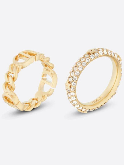 Petit CD Logo Ring Set Gold - DIOR - BALAAN 2