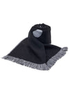 ERL Logo Blanket Muffler Black - DIOR - BALAAN 11