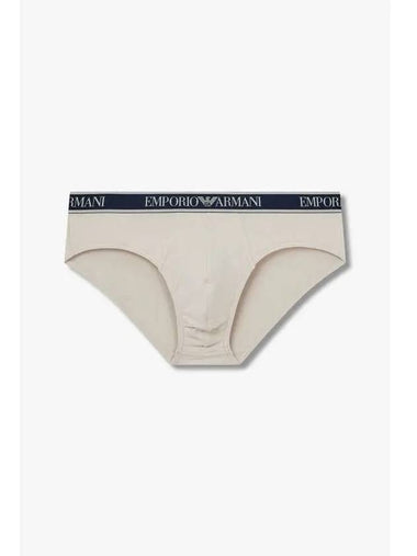 UNDERWEAR Men s Line Logo Banding Briefs Beige - EMPORIO ARMANI - BALAAN 1