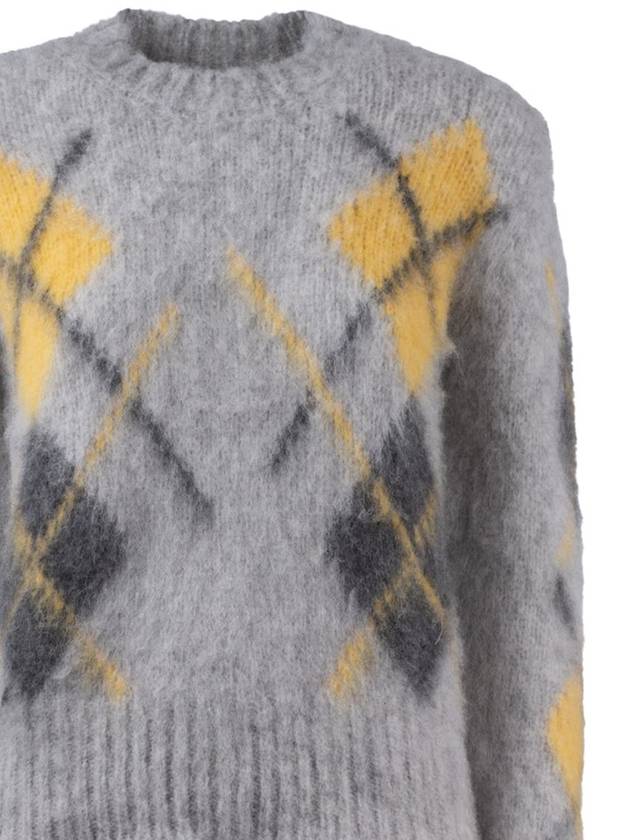 Roberto Collina Alpaca Argyle Sweater - ROBERTO COLLINA - BALAAN 3