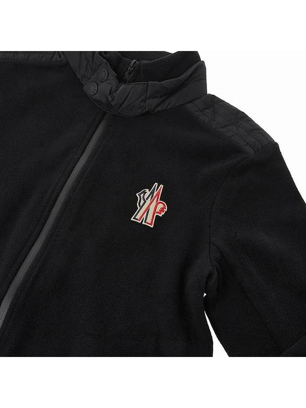 logo patch Phillies zip-up jacket black - MONCLER - BALAAN.