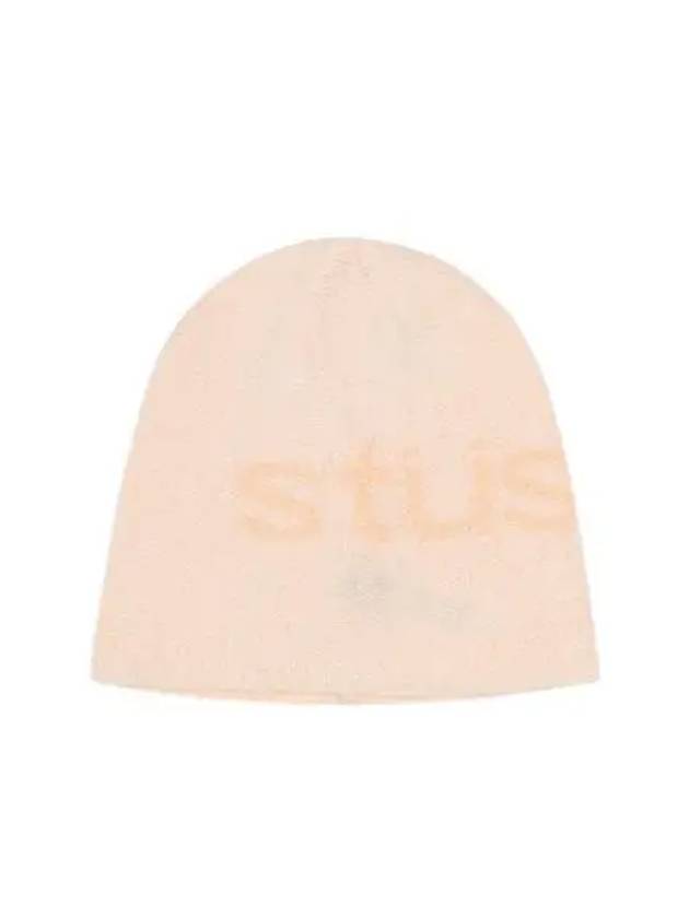 1321210 white Helvetica UV skullcap beanie - STUSSY - BALAAN 1