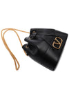 V Logo Signature Small Bucket Bag Black - VALENTINO - BALAAN 6