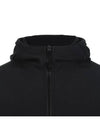 Men's Wappen Patch Softshell Zip Up Hoodie Black - STONE ISLAND - BALAAN 4