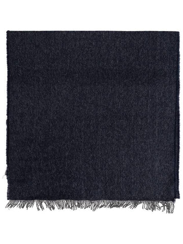 FERRAGAMO Cashmere Scarf, Men's, Navy Blue - SALVATORE FERRAGAMO - BALAAN 1