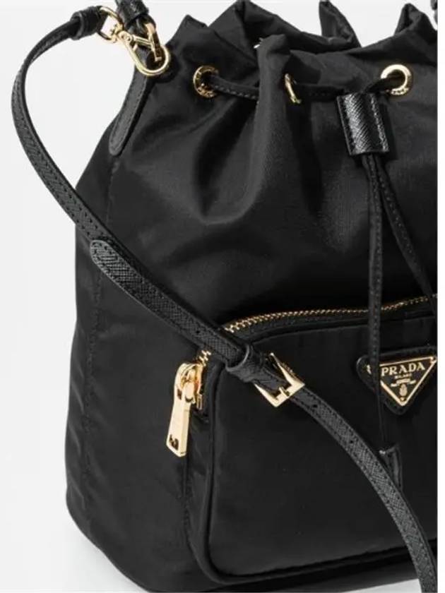 Duet Re-Nylon Bucket Bag Black - PRADA - BALAAN 7