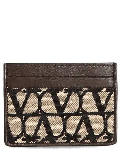 Toile Iconographe Card Wallet Brown - VALENTINO - BALAAN 2