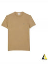 Crew Neck Pima Cotton Jersey Short Sleeve T-Shirt Brown - LACOSTE - BALAAN 2