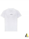 Reverse Embroidered Logo Stitched Cotton Short Sleeve T-Shirt White - MAISON MARGIELA - BALAAN 2