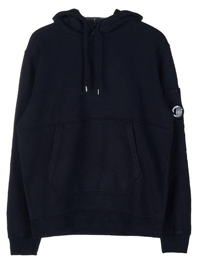 Lens Wappen Diagonal Fleece Hoodie Navy - CP COMPANY - BALAAN 2