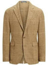 30 Points Polo Soft Plaid Silk Blend Suit Jacket Brown - POLO RALPH LAUREN - BALAAN 2