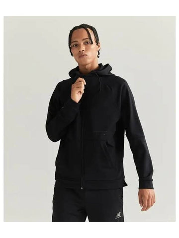 NBMDC41323 UNI training hooded zip up jacket BLACK - NEW BALANCE - BALAAN 1