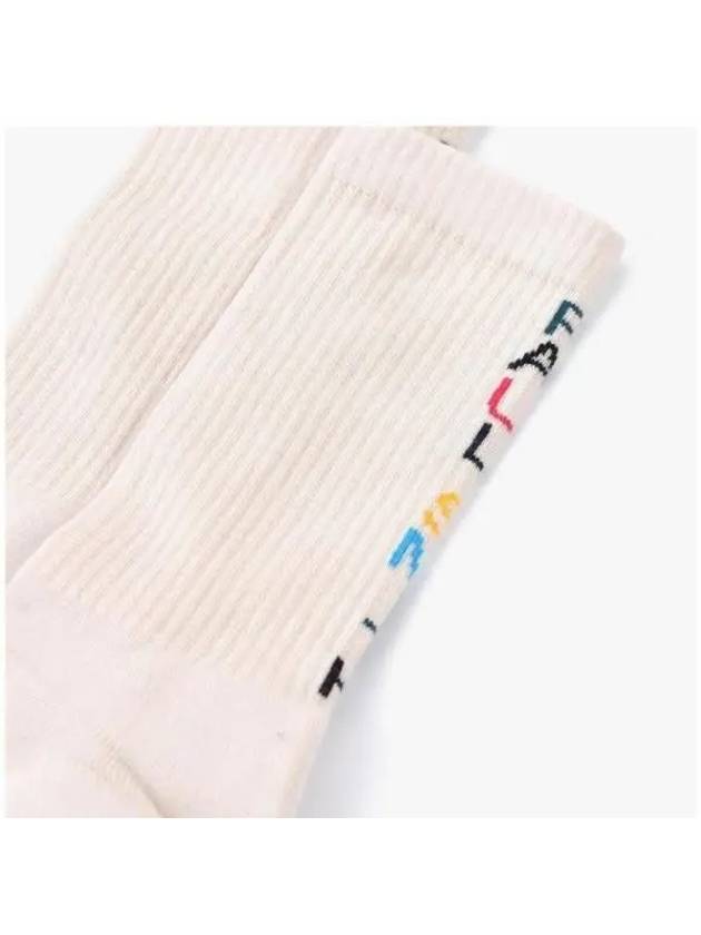 Back Logo Socks Ivory - PAUL SMITH - BALAAN 5