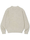 Zip-Up Collar Knit Top Light Grey - DE GRAND MATIN - BALAAN 4