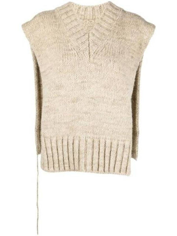 Botanical Dye Knit Vest Beige - MAISON MARGIELA - BALAAN 1