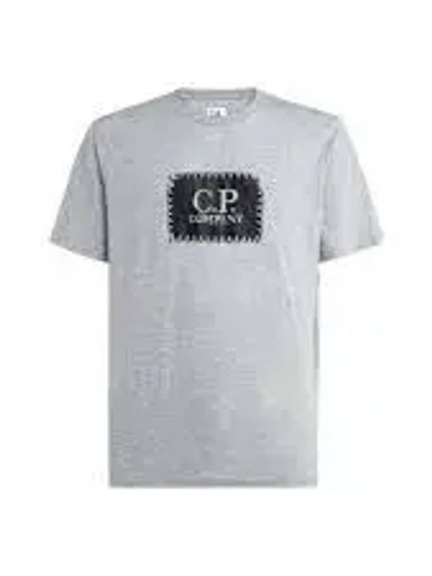 30/1 Jersey Label Style Logo Short Sleeve T-Shirt Grey - CP COMPANY - BALAAN 2