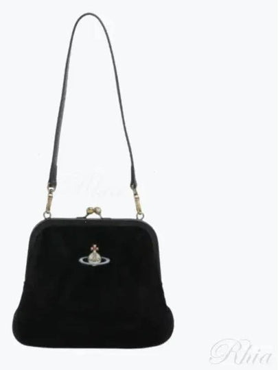 Velvet Shoulder Bag Black - VIVIENNE WESTWOOD - BALAAN 2