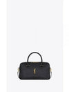 Lyia Zippered Leather Tote Bag Black - SAINT LAURENT - BALAAN 2