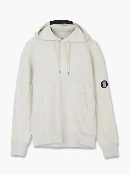 Men's Lens Wappen Fleece Hood Ivory - CP COMPANY - BALAAN 2