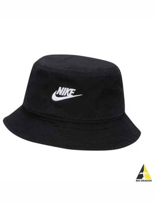 Apex Futura Washed Bucket Hat Black - NIKE - BALAAN 2