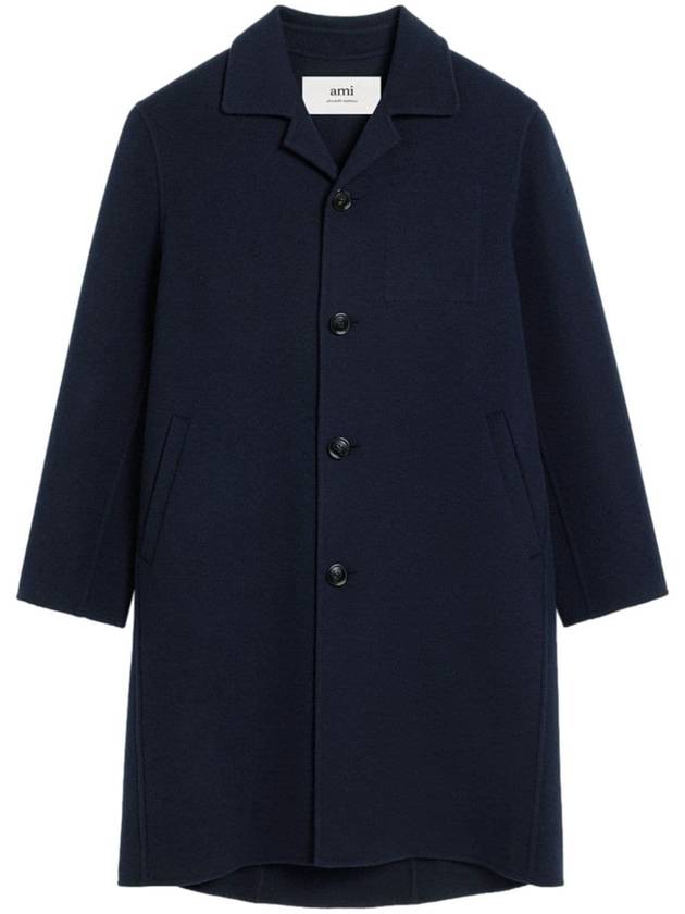 Ami Paris Coats Blue - AMI - BALAAN 1