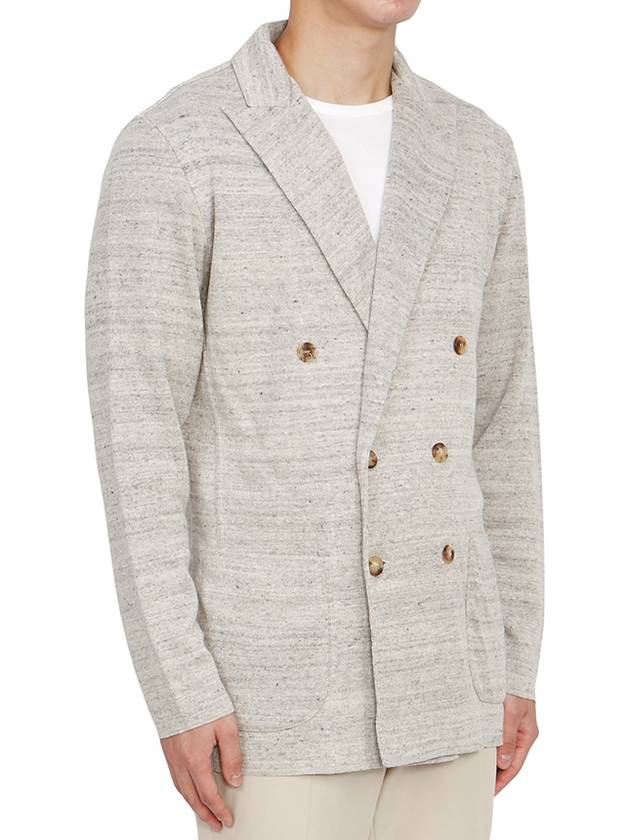 Men's Double Breasted Cardigan Gray - RVR LARDINI - BALAAN 4