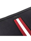 Bollis Large Recycled Leather Clutch Bag Black - BALLY - BALAAN 5