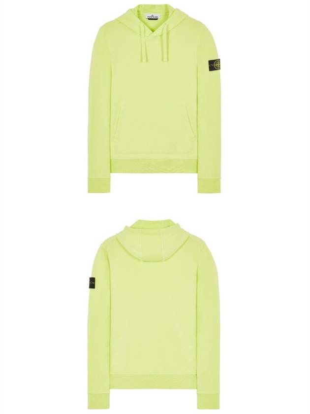 Waffen Patch Cotton Fleece Hoodie Lemon - STONE ISLAND - BALAAN 5