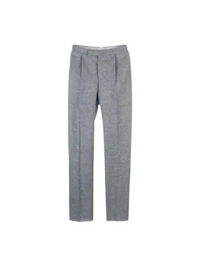 Wool Straight Pants Grey - THOM BROWNE - BALAAN 2