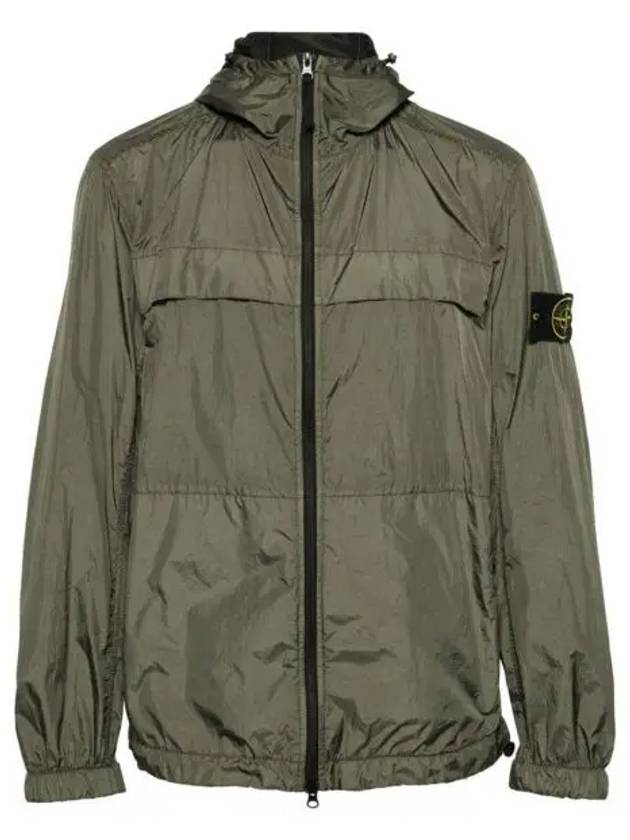 Crinkle Reps Hooded Jacket Dark Green - STONE ISLAND - BALAAN 2